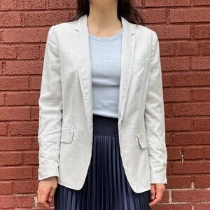 Rag & Bone women’s light weight white pinstripe blazer size 6